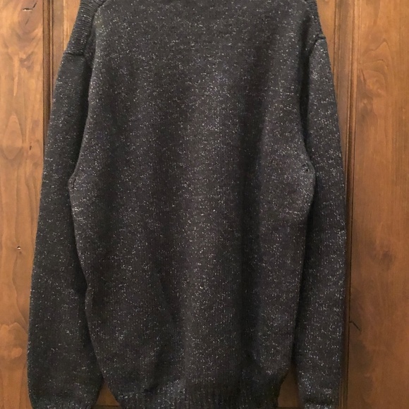 CHAPS cotton pullover / zipper Winter sweater - Picture 2 of 3